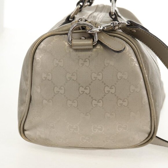 GUCCI GG Implementation Boston Bag PVC 2way Silver - Picture 5 of 16